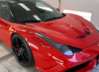 赤いフェラーリ　施工後