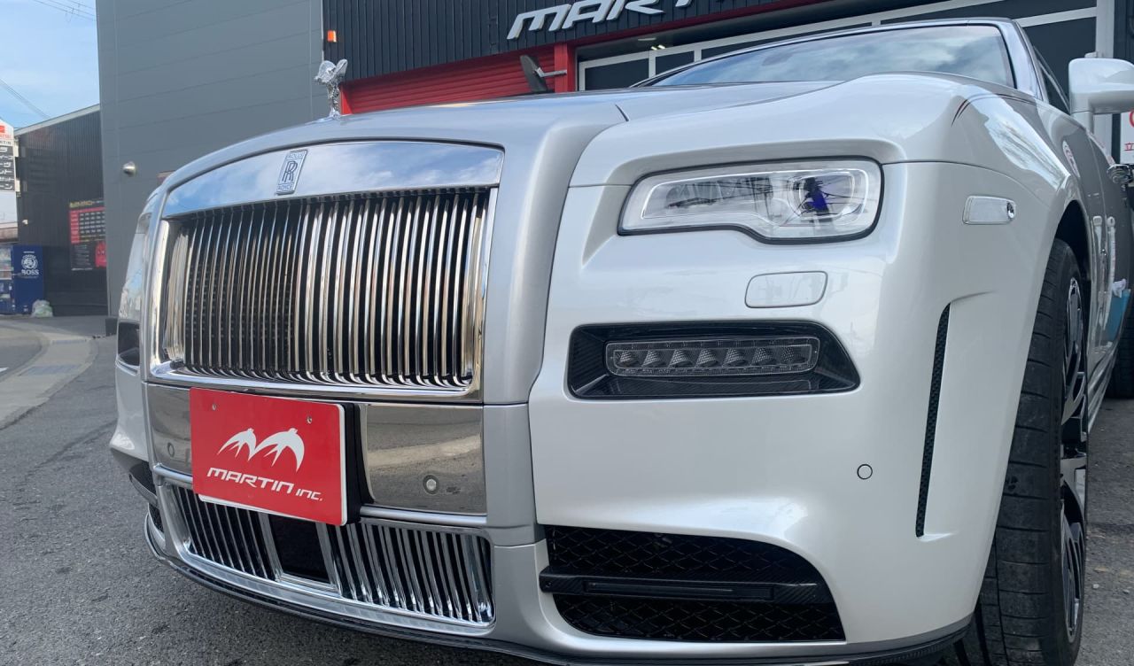 ロールスロイス　カーラッピング施工後